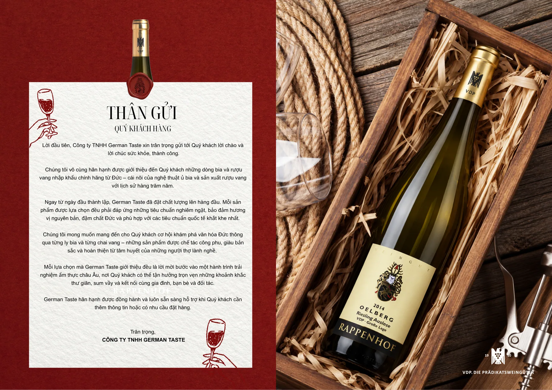 Catalog quà Tết 2027, trang 2: Thư ngỏ của German Taste