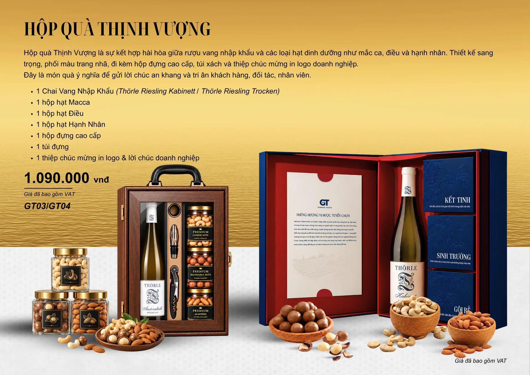 Catalog quà Tết 2027, trang 5: Hộp quà Thịnh Vượng