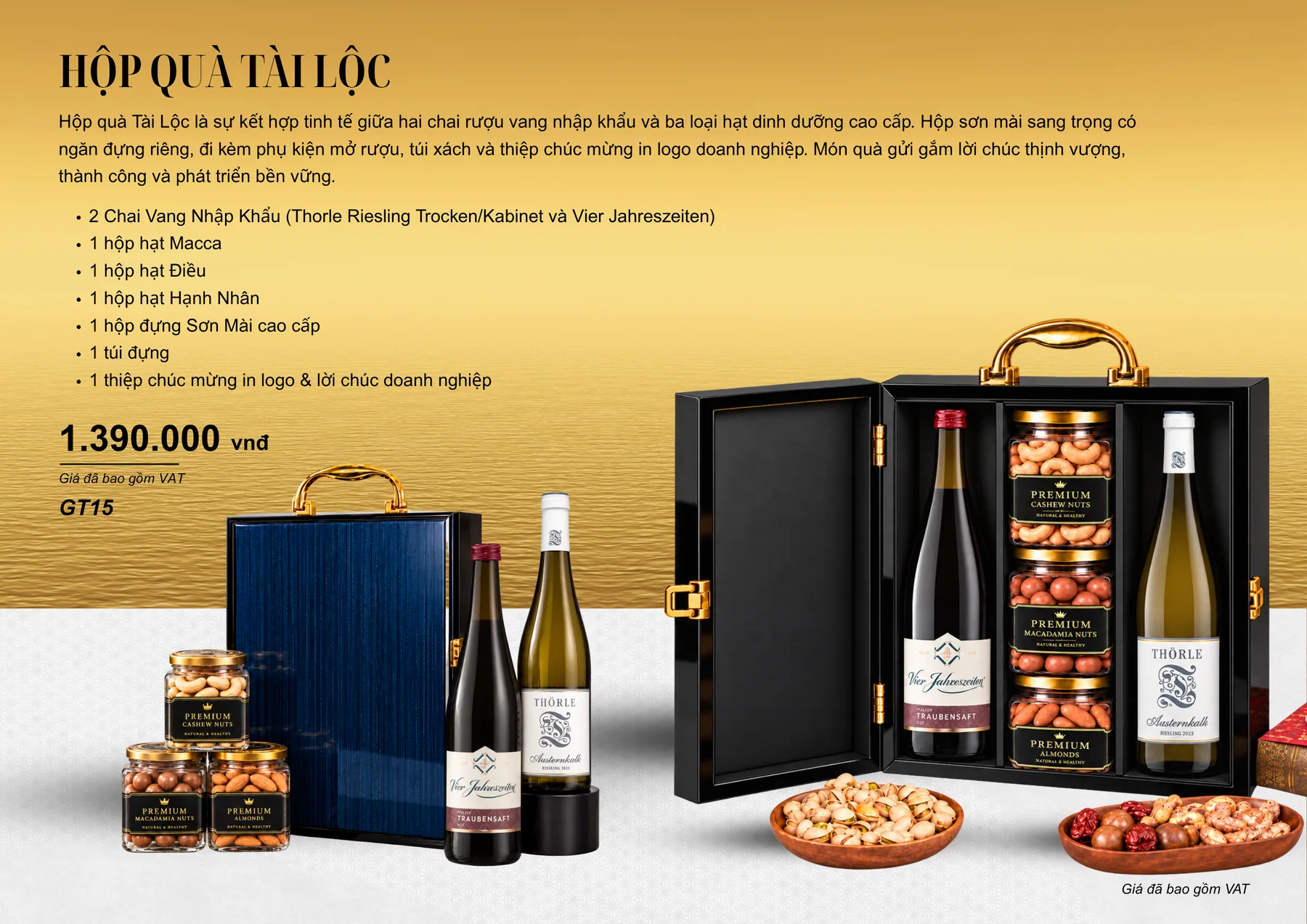 Catalog quà Tết 2027, trang 9: Hộp quà Tài Lộc