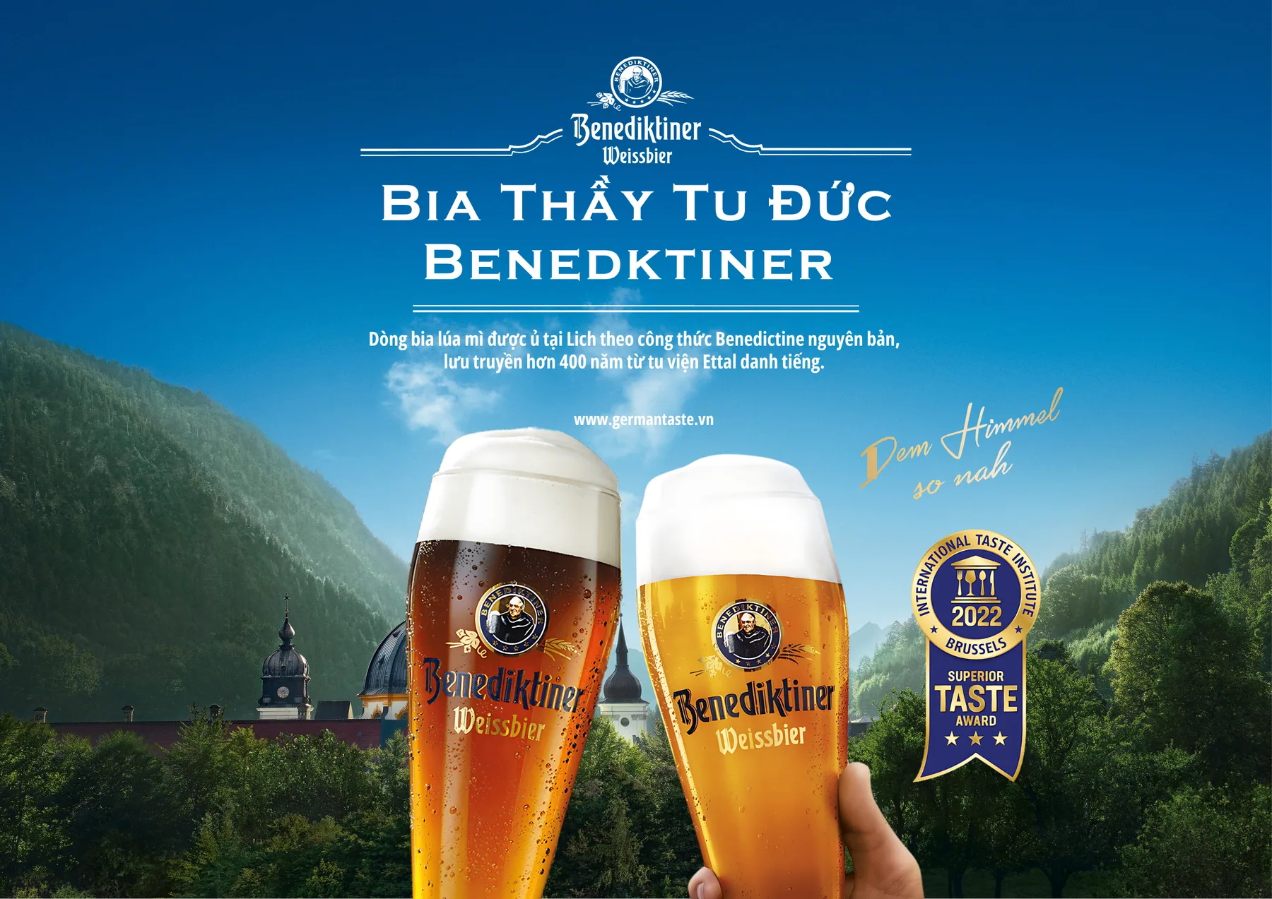Catalog quà Tết 2027, trang 18: Bia Thầy Tu Benediktiner
