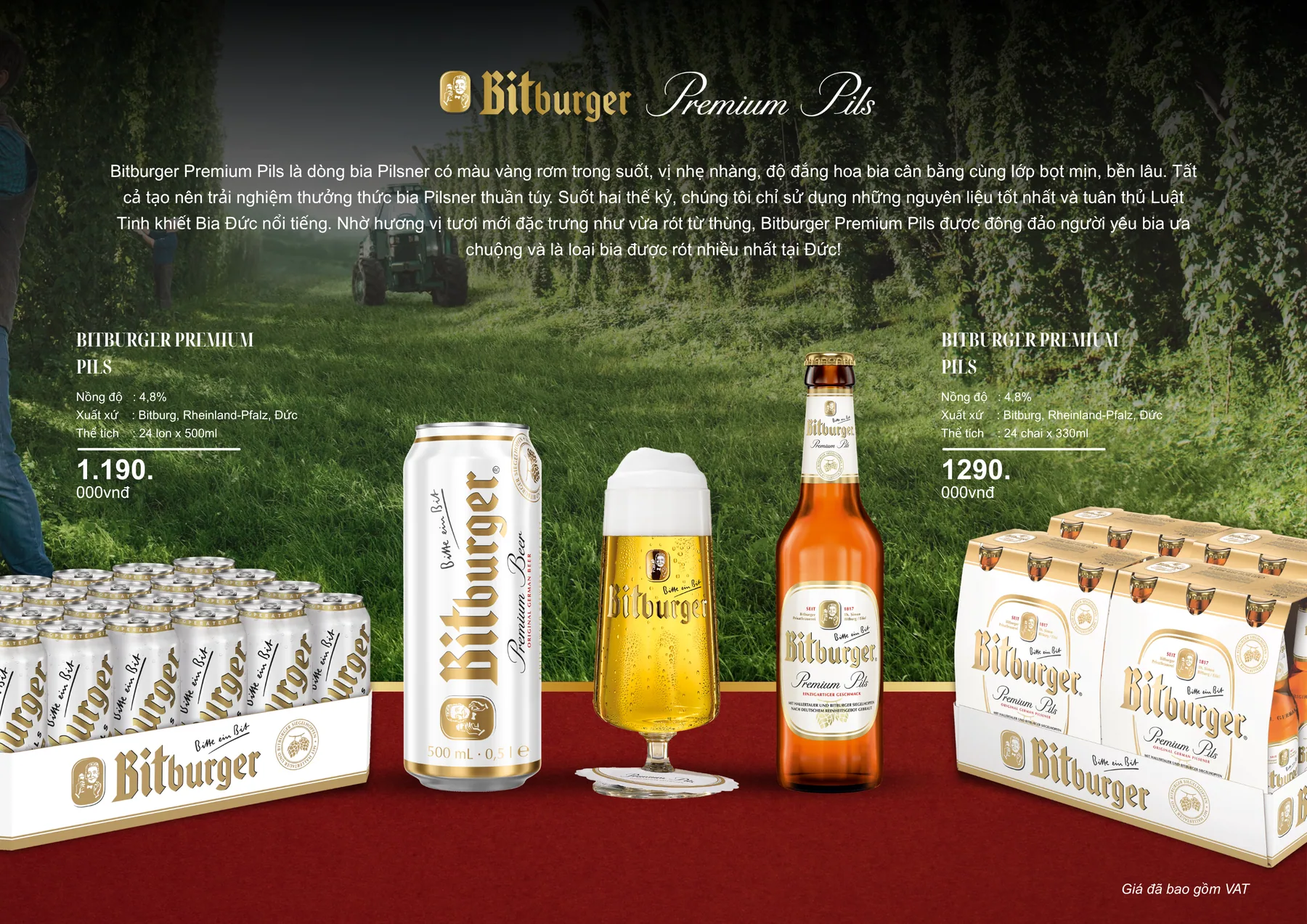 Catalog quà Tết 2027, trang 24: Bitburger Premium Pils